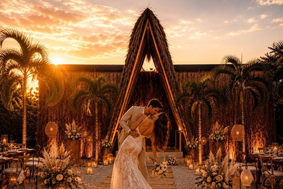 Wedding ceremony area