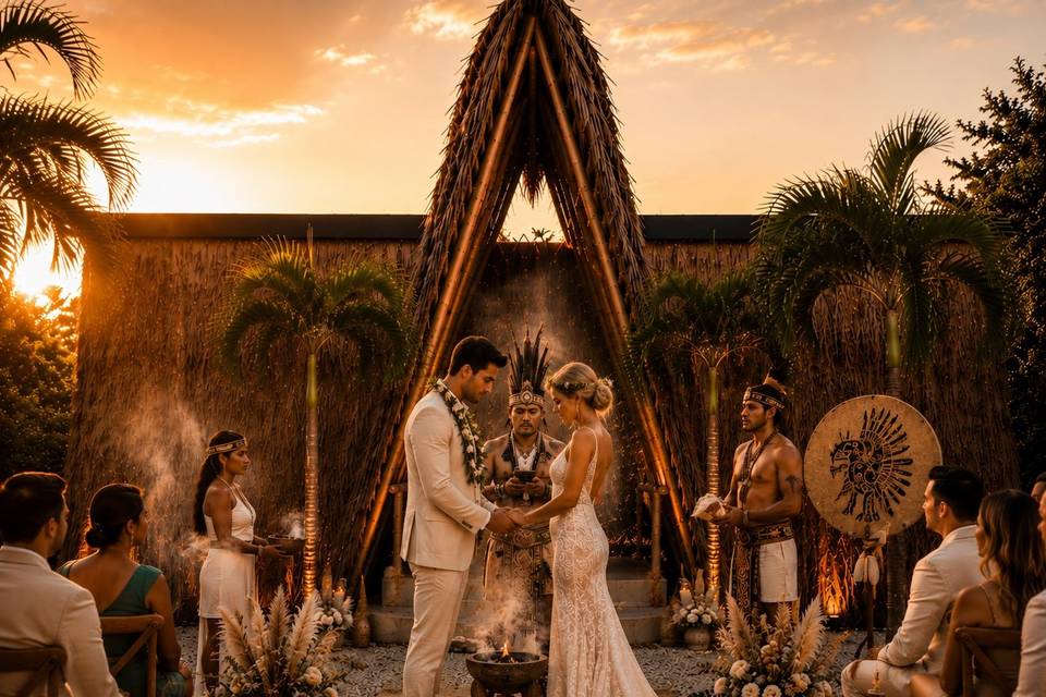 Wedding ceremony area