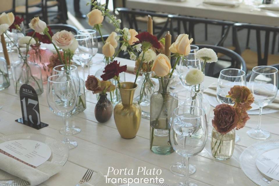 Portaplato transparente