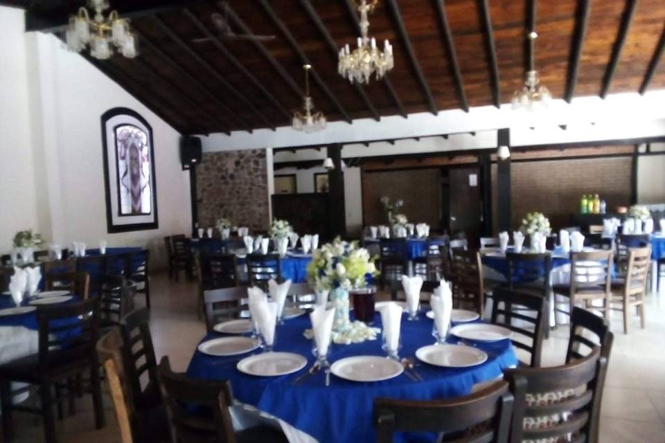 Salón en azul