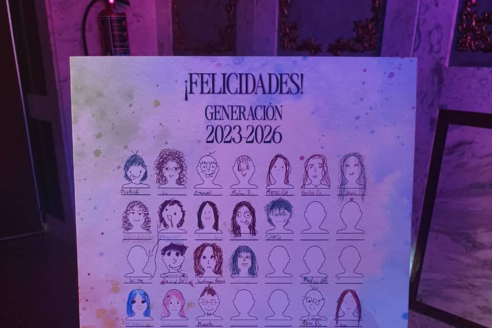 Letrero interactivo de caritas