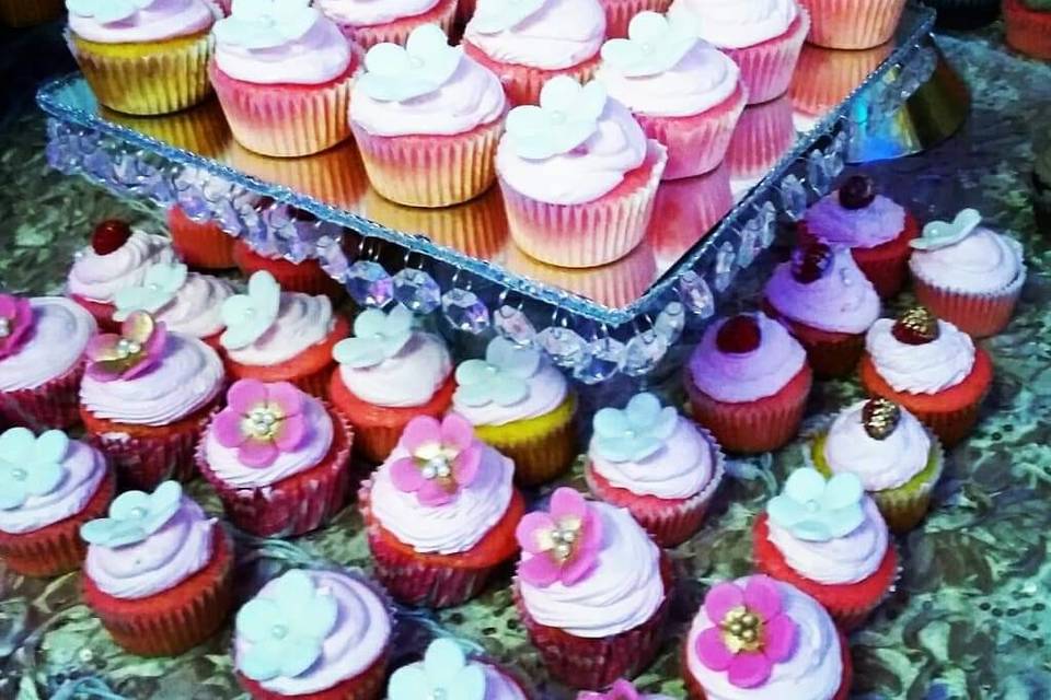 Mesa de cupcakes