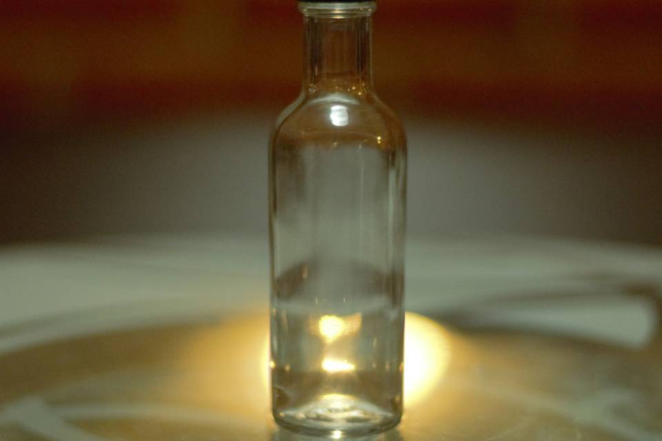 Mini botella cristal