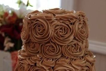 Pastel de rosas nutella