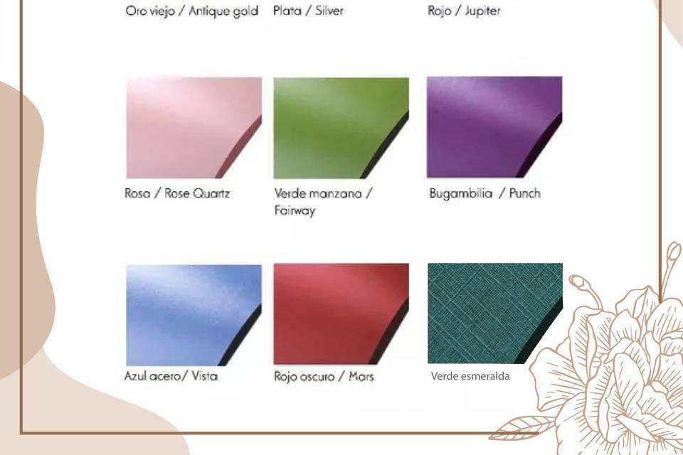 Colores de papeles