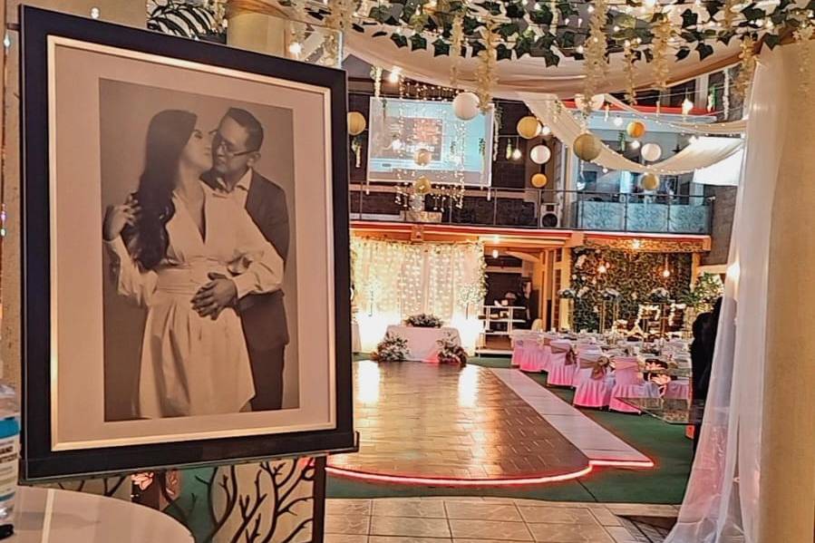 Boda en un salón de lujo