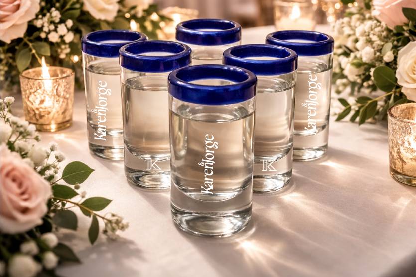 Shots personalizados con vinil
