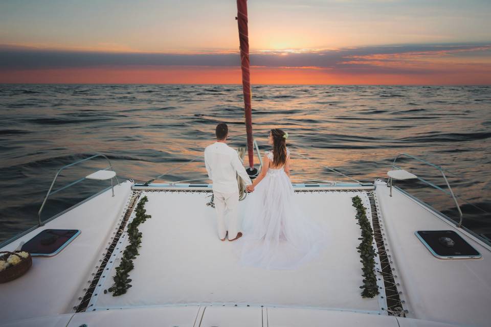 Boda en el mar