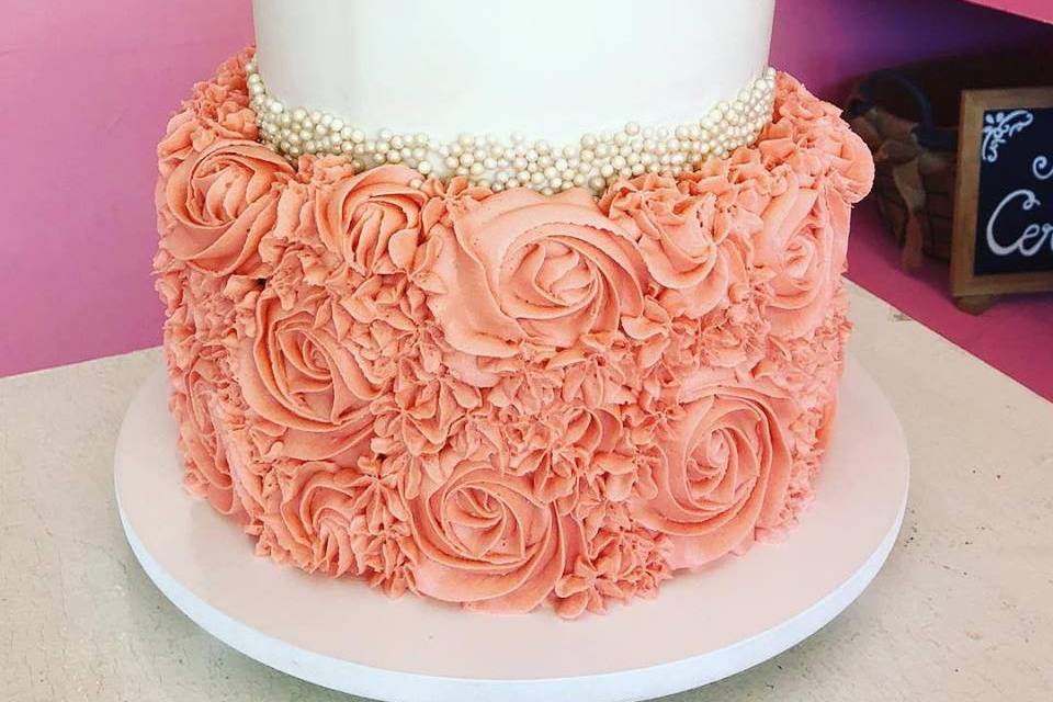 Pastel rosas