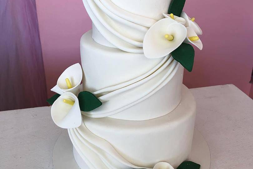 Buttercream de lineas y rosas