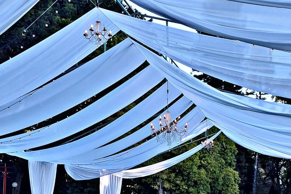 Decoración con telas