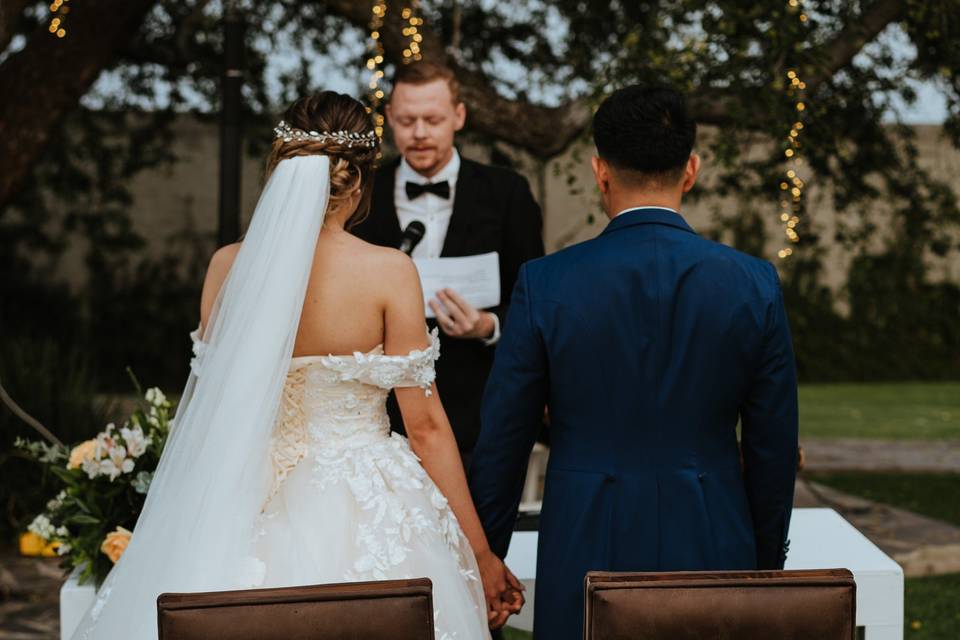 Ceremonia en jardín