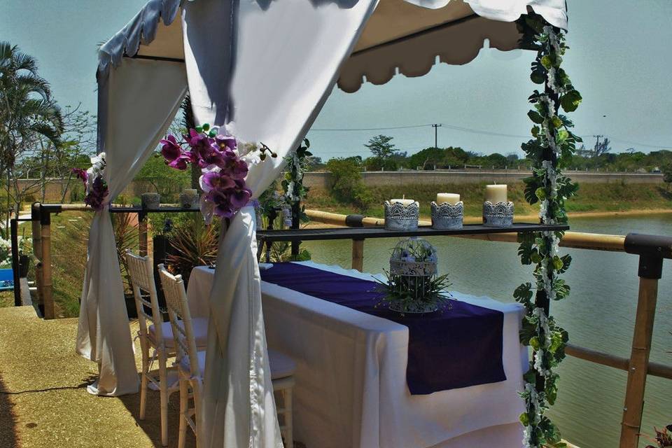 Carpa para la boda civil