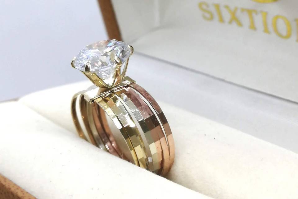 Anillo compromiso 14k