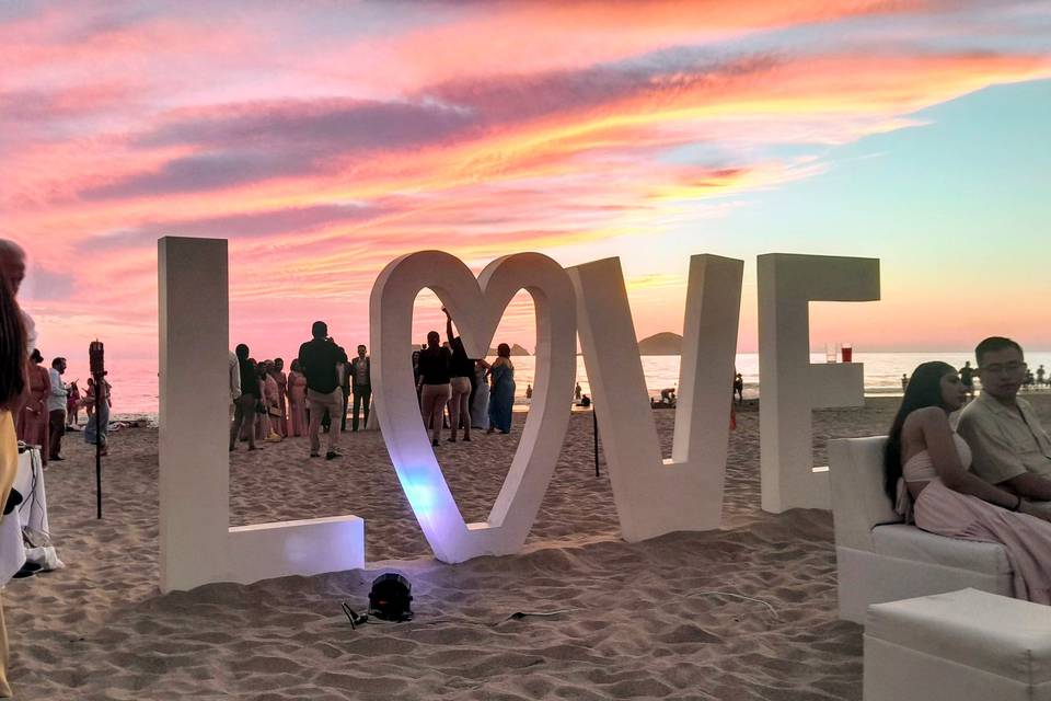 Cielo de boda destino