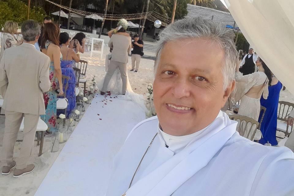 Con los novios de salido