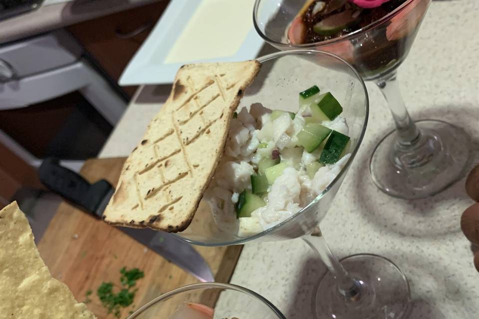 Ceviches y pulpos