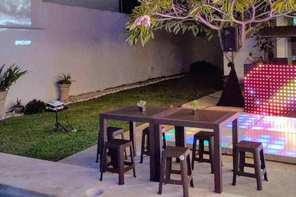 Terraza con DJ