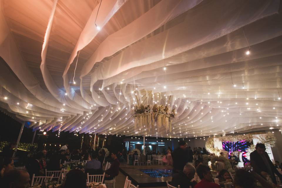 Telas y luces