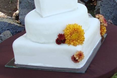 Pastel boda fondant