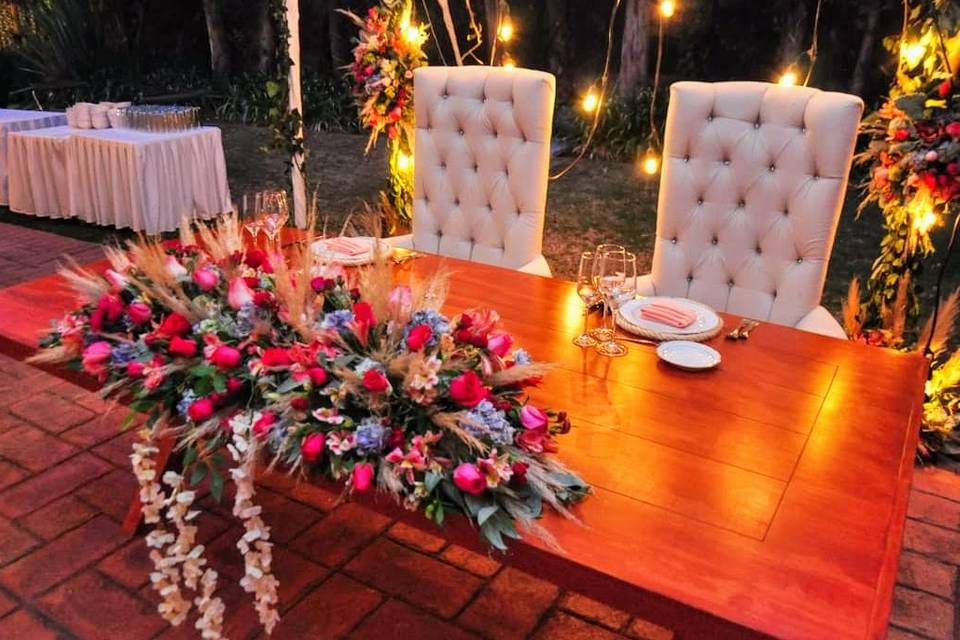 Mesa Madera Novios
