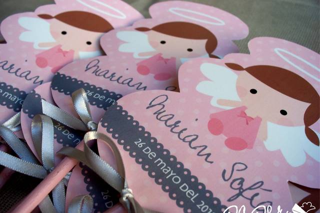 Angelitas para centro de mesa