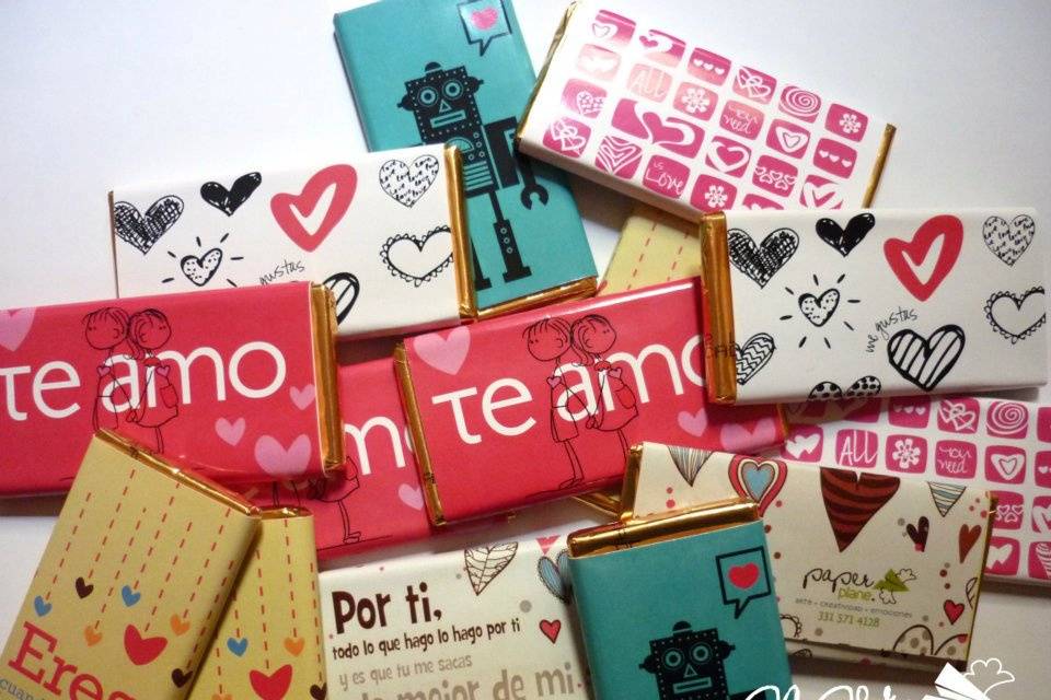 Chocolates con mensaje