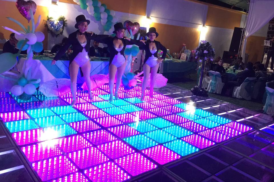Pista de baile iluminación 3D