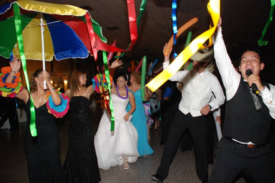 Carnaval y diversión para bodas