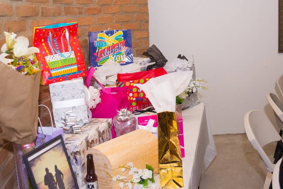 Mesa de regalos