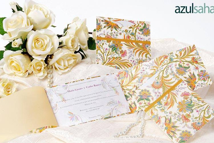 Invitación de boda Flor de Mumbai Deluxe