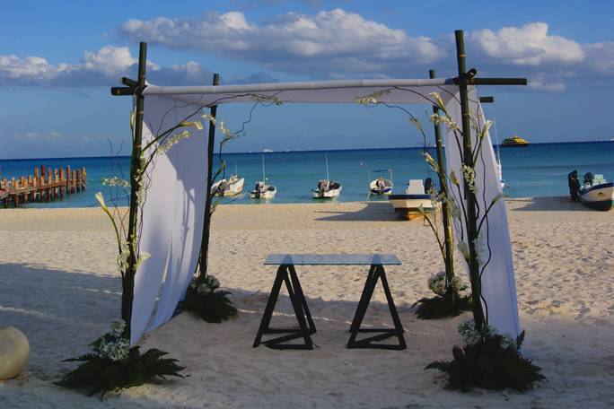 Ceremony on the beach