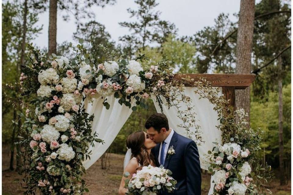 Arco para fotos de novios