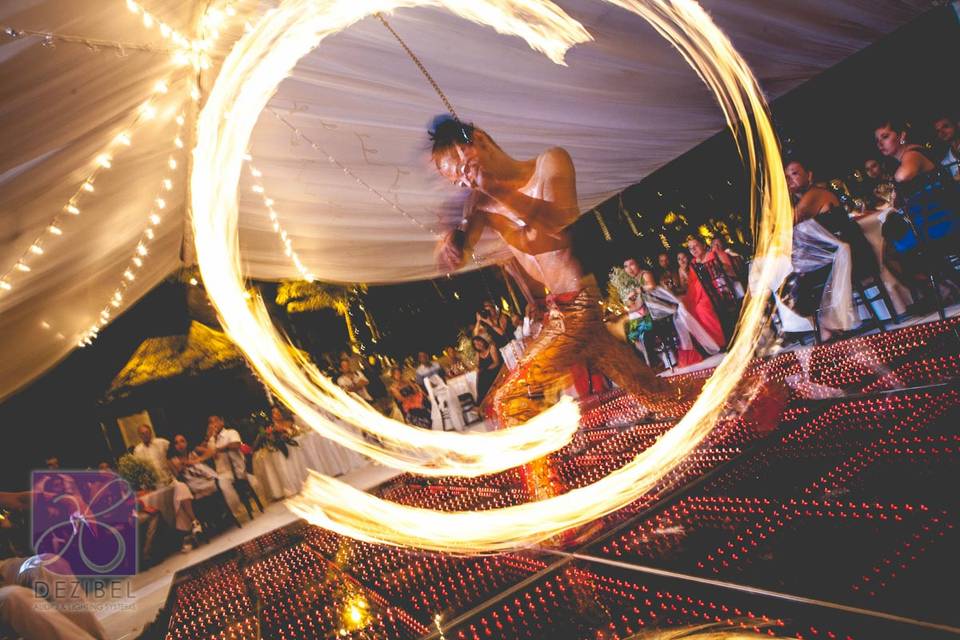 Mejor show de fuego en Cancún