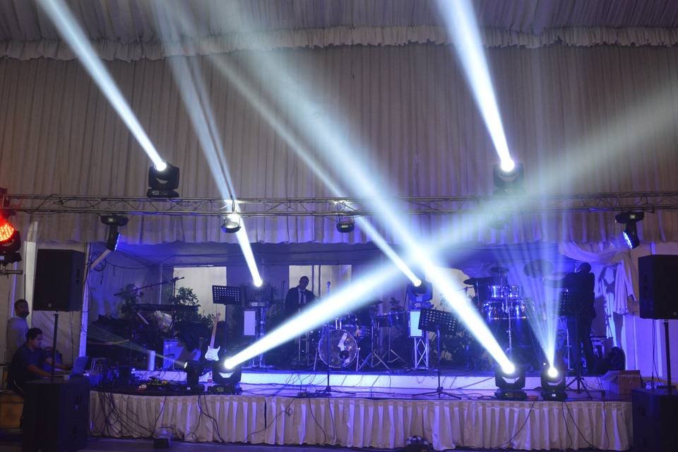 Escenario con luces