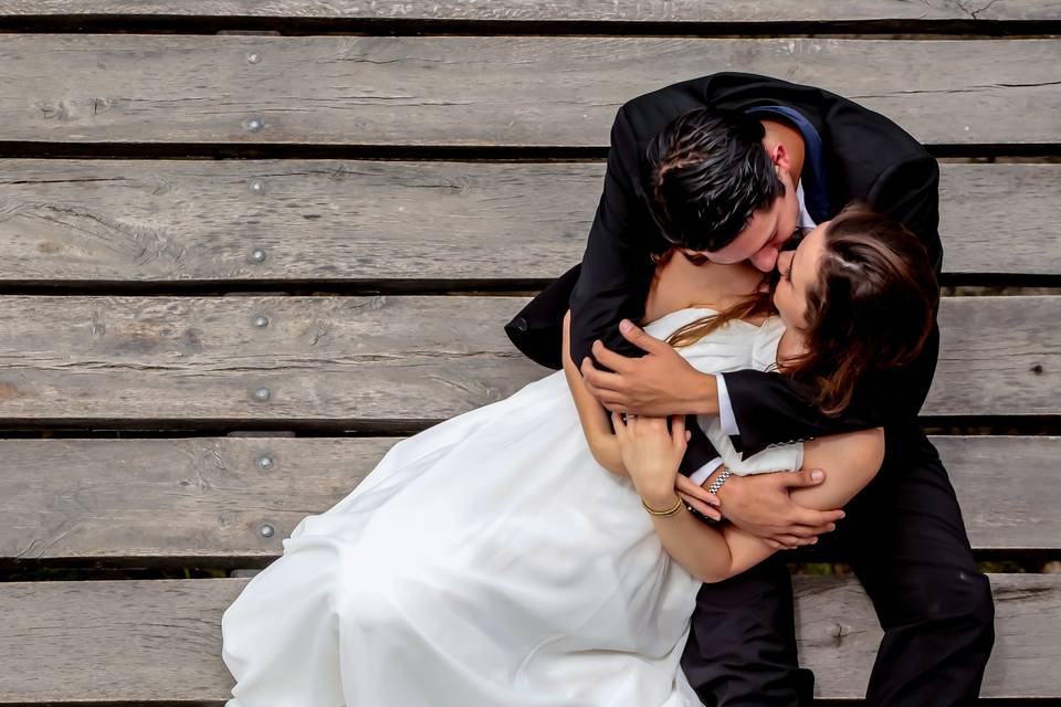 Beso de novios