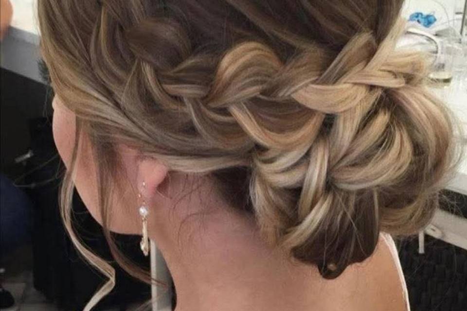 Moño con trenza