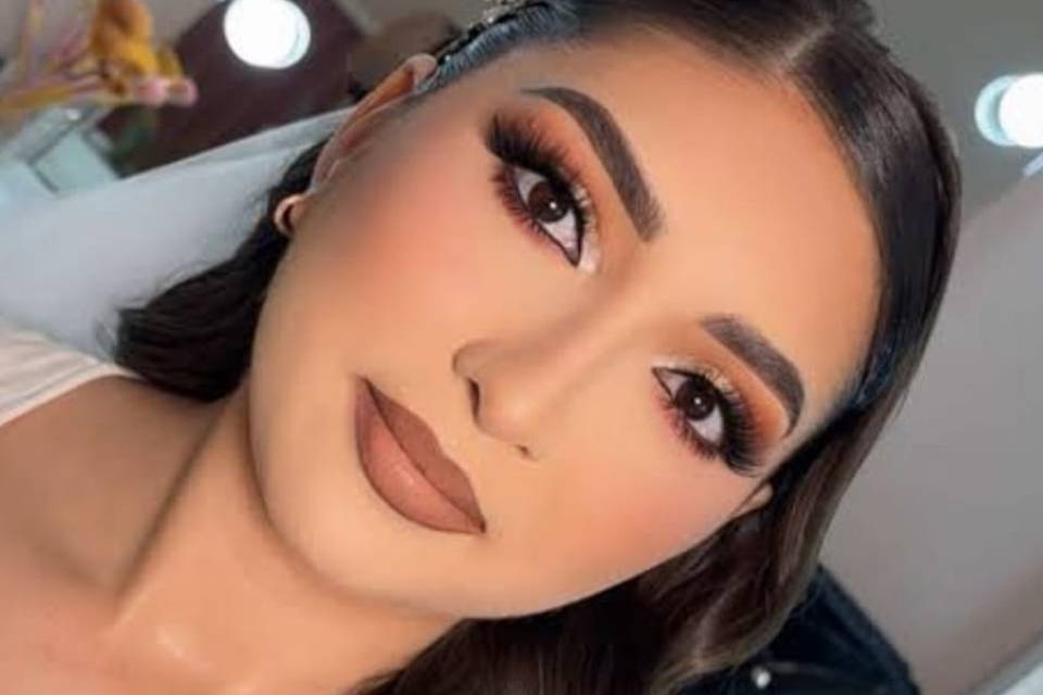 Brown makeup