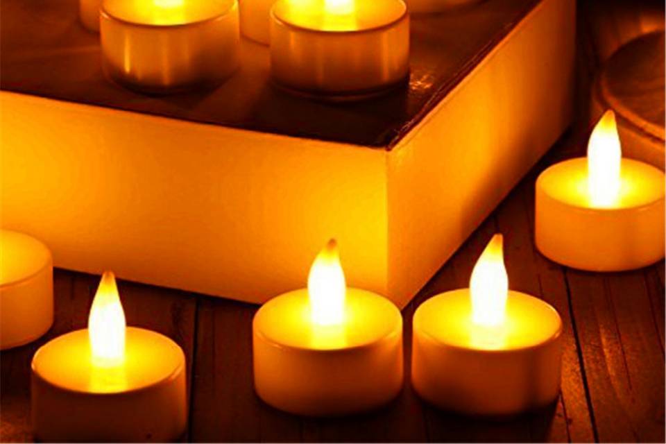 Velas led ambar