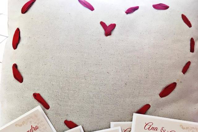 Invitacion sobre con letras