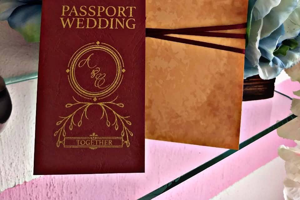 Invitaciones pasaporte