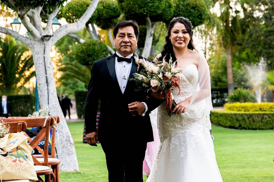 La entrada de la novia