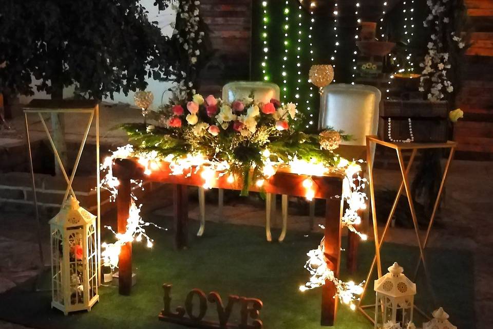 Mesa principal para boda