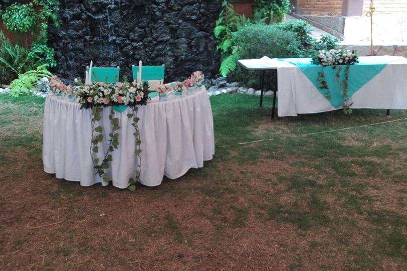 Mesa de novios boda