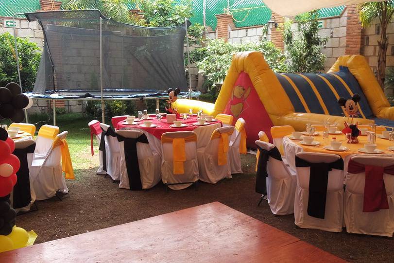 Fiesta con inflable