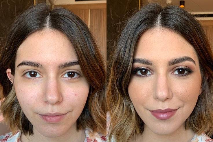 Antes y después de maquillaje