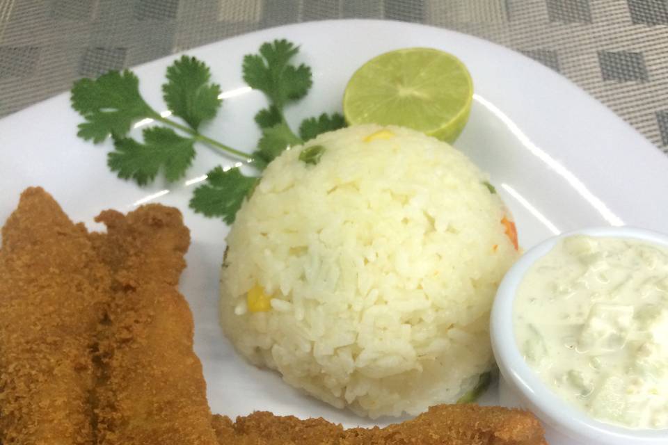 Filete de pescado empanizado