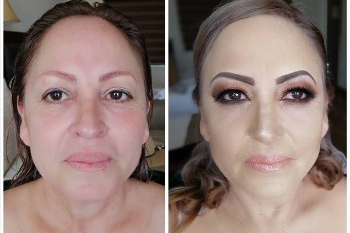 Maquillaje y peinado