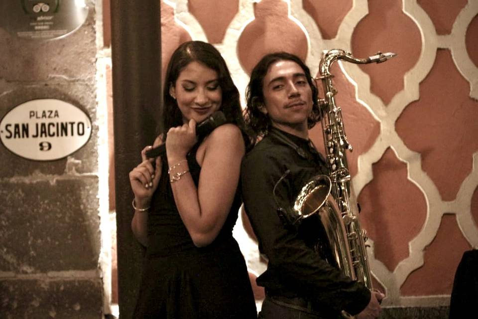Dueto con saxofón