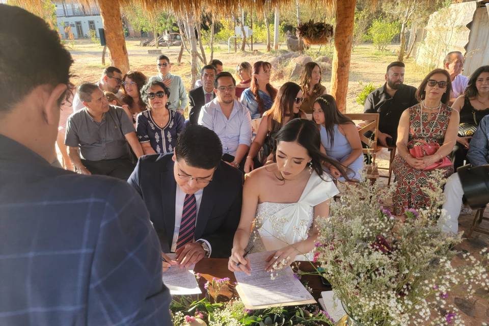 Ceremonia en lago